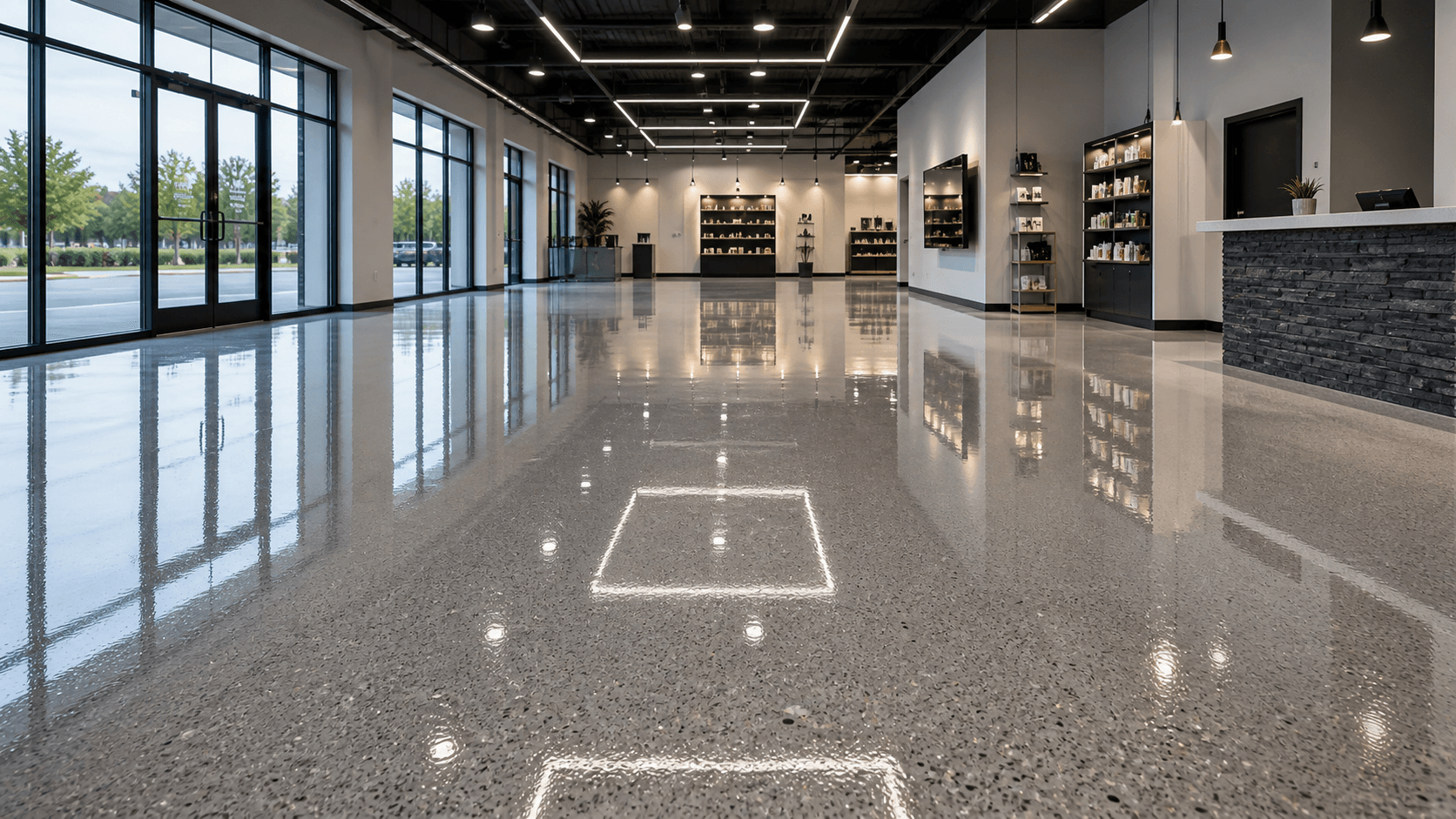 Factory quartz floor